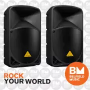 2 x Behringer EUROLIVE B112D Active PA Speaker 2-Way 1000W 12'' Inch Pair