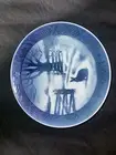 (marking H D)Royal Copenhagen Denmark Christmas Plate 1971 Hare in Winter