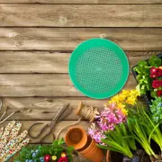 Round Sifting Pan Sand Sieve Sifting Mesh Pan Plastic Mesh Filter
