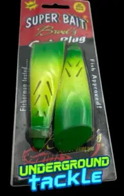 BRAD’S 2-Pack Super Bait Cut Plug UV “LEMON LIME ” type Lure NEW