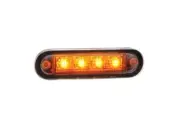Narva Model 2 LED Front End Outline Marker Lamp with Black Housing Amber 10-3...