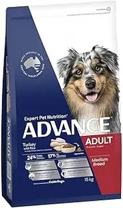 Advance Adult and Senior All Breed Turkey 15kg Dog Dry Food