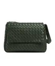 Bottega Veneta Large Cobble Messenger Bag One size Yuanye Green