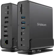 15-in-1 USB-C 4K Triple Display MST Docking Station with Dual HDMI DP