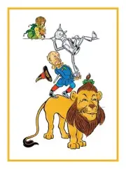 Characters by Denslow from Wizard of Oz Counted Cross Stitch Chart Pattern