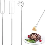 Set of 3 Praline Forks, Chocolate Fork, Make Your Own Pralines, Stainless Steel Chocolate Praline Cutlery, Praline Forks, Chocolate Fork Set for Handmade Chocolates, Fruit Candy, Cake, Fondue,
