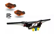 Fasst Flexx Flex 14 Handlebars Orange Powermadd Sentinel Hand guards Black ATV