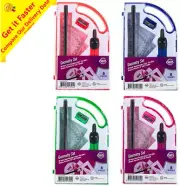 NEW Maths Geometry Set 8pcs Compass Ruler Protractor School Stationery Assorted