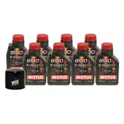 8L Motul 8100 X-CLEAN EFE 5W30 Wix Filter Motor Oil Change Kit API SN (for: Honda)
