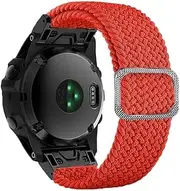 [MGTCAR] 22 26mm Braided Solo Loop Nylon Quick Release WatchStrap For Garmin Fenix 7 7X 6 6X Pro 5X 5 Plus 3HR 935 945 S60 EPIX Watchband