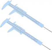 HONITANO 2Pcs Eyebrow Measuring Ruler Light Vernier Caliper Tool for Accurate Brow Shaping for Makeup Artists and Beginners Durable Design
