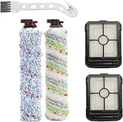 Vacuum Filter & Brush Roll Set for Bissell Crosswave 1866 1868 1926 1785 2203F Compatible Carpet Brush Roller
