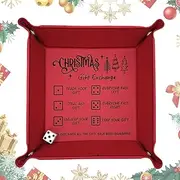 Dice Rolling Tray, Artificial Leather Dice Tray, Board Game Dice Tray, Engraved Dice Tray, Dice Rolling Tray, Dice Tray for All Ages, Tabletop Game Dice Tray, Spacious Dice Rolli