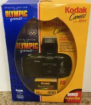 Kodak Cameo Motor EX Atlanta 1996 Olympics 35mm Film Folding Face Camera New