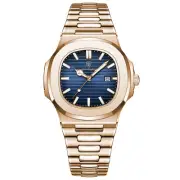 Waterproof Men's Watch Stainless Steel Quartz Analog Ultra Thin Business Luxury