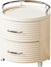 LCSVCCXA Bedside Table Storage Container Minimalist Dustproof Movable Space Organizer Container for Bedroom Kitchen Progena Chest of Drawers Garage