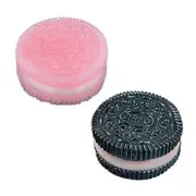 2Pcs Chocolate Cookie Squeeze Toy Slow Rebound TPR Stress Relief Portable C