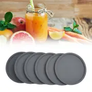 Silicone Coasters in Blue Grey Black Stackable Design for Easy Storage