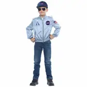 NASA Astronaut Spaceman Apollo Book Week Child Girls Boys Costume Flight Jacket