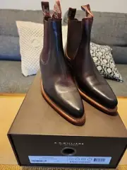 R.M Williams Millicent Leather SIZE AU 5D Burgundy/Burnished Boots RRP$649