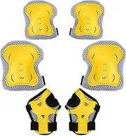 Kids Knee and Elbow Pads Set, Comfortable Kids Protective Gear Set, Flexible Protector for Outdoor Activities Cycling Rollerblading Scootering