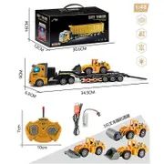 Remote Control Truck Wireless Remote Control Semi-trailer Heavy Truck Transport Vehicle Container Tractor Model Car Toy truck1 inertia car