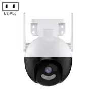 A18 4MP HD Wireless WiFi Smart Surveillance Camera, Specification:US Plug