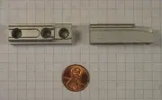 GRASS #65116 SLIDE-ON BASEPLATE, 9.3mm HEIGHT, STRAIGHT DESIGN, WITH SCREWS