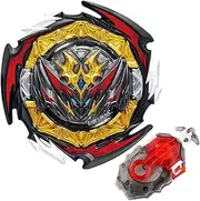 Battling String Launcher, Dynamite Belial Top Burst Launcher Set, DB Launcher Left and Right Spin Launcher Compatible with All Bey Burst Series - Gray
