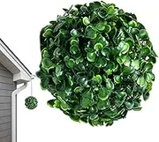 Artificial Outdoor Topiary Ball | Small Topiary Ball | Faux Boxwood Ball Outdoor D?cor, Faux Boxwood Balls, No Pruning, Tree Ceiling Wall Decoration, Simulated Grass Ball for Wedding