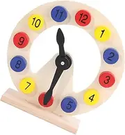 ERINGOGO 1Set Wooden Clock Educational for Sorting Clock Plaything for Learning Numbers Safe Material for Intellectual Development