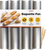French Baguette Bread Pan for Baking - 15" X 13" Non Stick French Bread Baking P