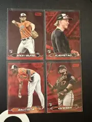 2024 Stadium Club Baseball RED FOIL Baltimore Orioles - Lot Of 4 (3 RC’s)