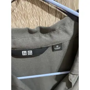 【上衣】UNIQLO 嫘縈開領上衣 女生上衣 7分袖 白色襯衫 綠色襯衫 紅棕襯衫 棕色襯衫