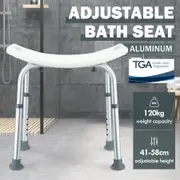 Shower Chair Adjustable Bathroom Stool Medical Bath Tub Seat BenchBedside Mobility Raised Seating Furniture