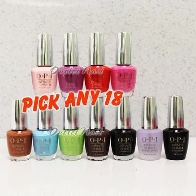 OPI Infinite Shine Nail Lacquer Set: Prime Base + Gloss Top Coat + 18 Colors Kit
