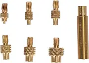 Heat Soldering Iron Tips Set, 3D Printer M2 M2.5 M3 M4 M5 M6 M8 Insert Tips Parts, Insert Soldering Tip Threaded Adapter with Storage Box for 3D Printing Accorries