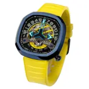 Automatic Luxury Skeleton Watch, Infinity II RPM-Style Stainless Steel 50 Met...