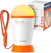 FamiSym Baby Sound Machine for Sleeping, Portable Sound Machine with Light, Shushing Baby Sleep Soother with 13 Soothing Sounds for Kids Nursery, Volume Control, Lullaby, Registry Gift
