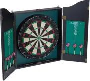 Anko Dartboard in Wooden Cabinet with Score Board and Game Darts Pub Style