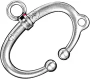 MOBUTOFU Spring Ring Cattle Nose Ring Stainless Steel for Hauling Livestock Piercing Tool