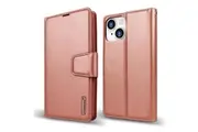 ZUSLAB Hanman iPhone 13 Mini Leather Credit Card Wallet Flip Case for Apple