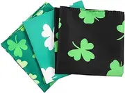 Parliky 3pcs Festive Pet Scarf Shamrock Triangle Bibs for Dogs and Cats Soft and Comfortable Neck Towels for Patrick's Day Celebrations Multi Functional Pet Accessories