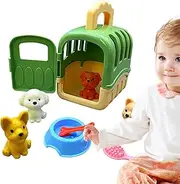 Dog Pretend Toys for Kids - Pet , Grooming Toy Set | 8PCS Dog Cage Pretend Kit for , Interactive Learning Toys for Role Play, Imaginative Vet Care & Pet Adoption Games