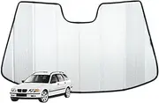 Genuine SNAPSHADES Front Windscreen Sun Shade for BMW 3 Series Wagon/Sedan 4th Gen (E46/3, E46/4; 1997-2006)