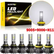 6x 9005 9006 H11 LED Headlight High Low Beam Bulbs 6500K Head Fog Lights EOW (for: Chrysler)