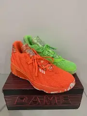 Adidas Dame 7, Green and Orange MISMATCH