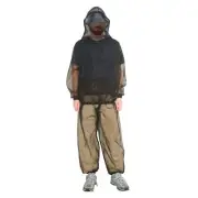 Mosquito Suit - Net Bug Mesh Pants & Jacket with Hood for Outdoor Protection ...