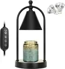 Candle Warmer Lamp with Timer, Electric Black Candle Warmer Light for Bedroom