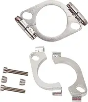 Rwraps 2 Pack 2.0" Split Flange Repair Kit,Iron galvanized 2 Bolt 2.0"/51mm Exhaust Flange Flat Split Flange Repair Replacement Kit